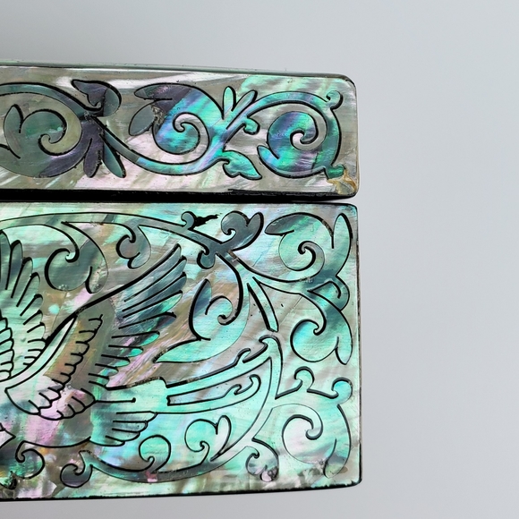 Vintage japanese mother of pearl jewelry box - Picture 11 of 11